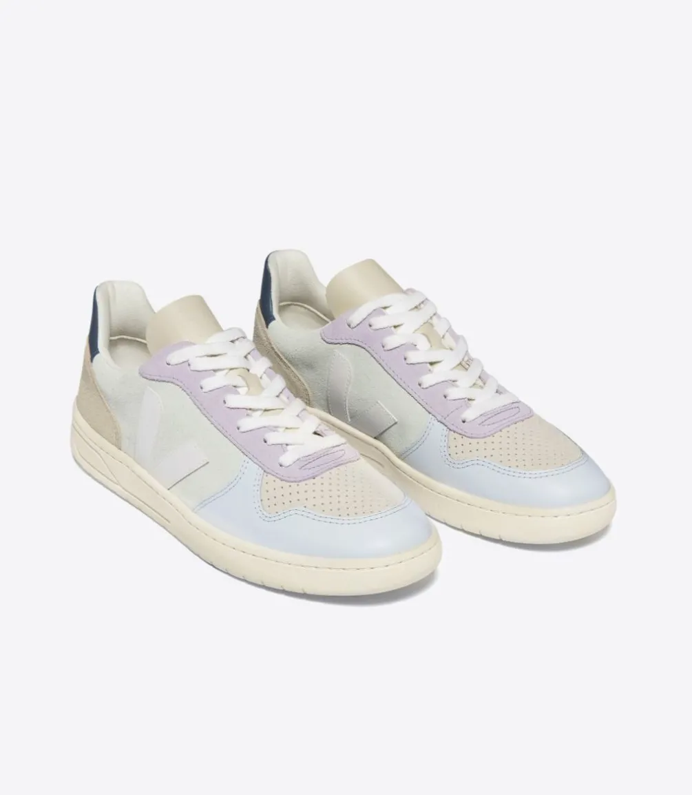 V-10 SUEDE JADE WHITE MULTICO<VEJA Flash Sale