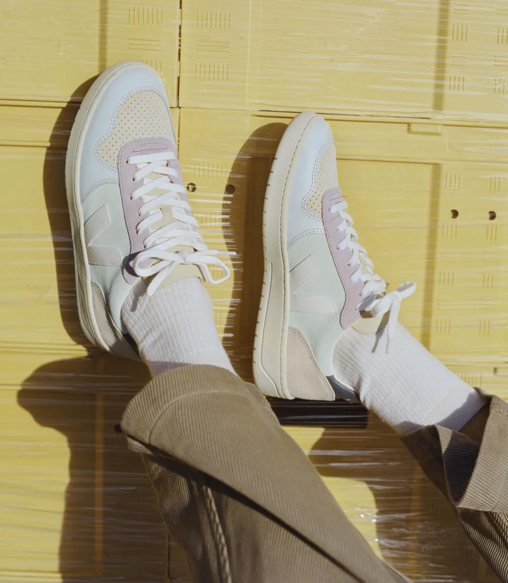 V-10 SUEDE JADE WHITE MULTICO<VEJA Flash Sale