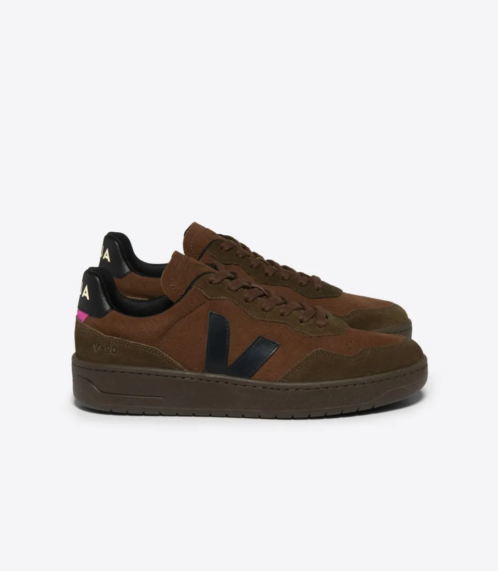V-90 SUEDE WALNUT BLACK<VEJA Best