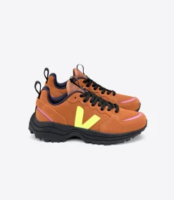 VENTURI SUEDE TUILE JAUNE FLUO BLACK SOLE<VEJA Outlet