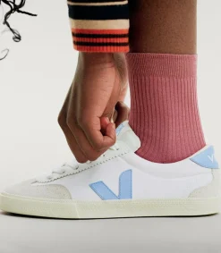 VOLLEY CANVAS WHITE AQUA<VEJA Discount