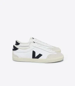 VOLLEY CANVAS WHITE BLACK<VEJA New