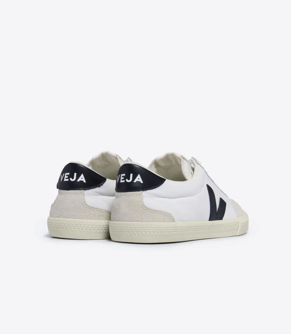 VOLLEY CANVAS WHITE BLACK<VEJA New