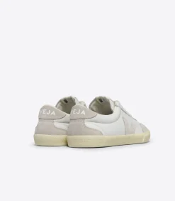 VOLLEY LEATHER WHITE NATURAL<VEJA New