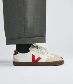 VOLLEY LEATHER WHITE PEKIN BARK<VEJA Sale