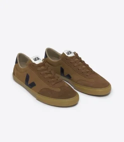 VOLLEY SUEDE CAMEL BLACK<VEJA Best Sale