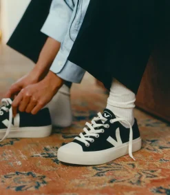WATA II LOW CANVAS BLACK PIERRE<VEJA Outlet
